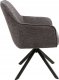 Signal Krzesło obrotowe do salonu NOTTI Brego ciemno szare Signal 3