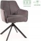 Signal Krzesło obrotowe do salonu NOTTI Brego ciemno szare Signal 10