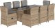 vidaXL vidaXL 9-cz. zestaw mebli ogrodowych z poduszkami, beżowy, polirattan 2