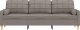 vidaXL vidaXL 3-osobowa sofa z poduszkami, taupe, 210 cm, obita tkaniną 3