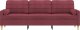 vidaXL vidaXL 3-osobowa sofa z poduszkami, winna czerwień, 210 cm, tkanina 3
