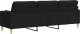 vidaXL vidaXL 3-osobowa sofa z poduszkami, czarna, 210 cm, obita tkaniną 5