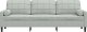 vidaXL vidaXL 3-osobowa sofa z poduszkami, jasnoszara, 210 cm, aksamitna 3
