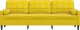 vidaXL vidaXL 3-osobowa sofa z poduszkami, żółta, 210 cm, aksamit 3