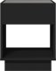 vidaXL vidaXL Stolik nocny z LED Infinity, czarny, 40x40x50 cm 5
