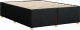 vidaXL Rama łóżka bez materaca, czarna, 140x190 cm, obita tkaniną 6