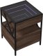 vidaXL Stolik nocny z LED Infinity, brązowy dąb, 40x40x51 cm 3