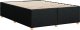 vidaXL Rama łóżka bez materaca, czarna, 140x200 cm, obita tkaniną 6