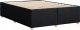 vidaXL Rama łóżka bez materaca, czarna, 160x200 cm, obita tkaniną 6