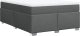 vidaXL Łóżko kontynentalne z materacem, ciemnoszara tkanina 140x190 cm 9