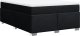 vidaXL Łóżko kontynentalne z materacem, czarne, tkanina, 140x190 cm 9