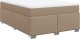 vidaXL Łóżko kontynentalne z materacem cappuccino 140x190cm 2