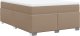 vidaXL Łóżko kontynentalne z materacem cappuccino 140x190cm 9