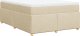 vidaXL vidaXL Łóżko kontynentalne z materacem, kremowe, tkanina, 160x200 cm 9