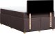 vidaXL Łóżko kontynentalne z materacem, brązowe, tkanina, 120x200 cm 6