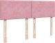 vidaXL vidaXL Łóżko kontynentalne z materacem, różowe, aksamit, 140x190 cm 10