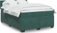 vidaXL vidaXL Łóżko kontynentalne z materacem, ciemnozielone, 140x200 cm 1