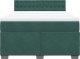 vidaXL vidaXL Łóżko kontynentalne z materacem, ciemnozielone, 140x200 cm 6