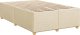 vidaXL Łóżko kontynentalne z materacem, kremowe, tkanina, 120x200 cm 8