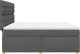 vidaXL Łóżko kontynentalne z materacem, ciemnoszara tkanina 180x200 cm 5