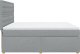 vidaXL Łóżko kontynentalne z materacem, jasnoszare, tkanina, 180x200cm 5