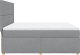 vidaXL vidaXL Łóżko kontynentalne z materacem, jasnoszare, tkanina, 180x200cm 7