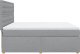 vidaXL vidaXL Łóżko kontynentalne z materacem, jasnoszare, tkanina, 180x200cm 7