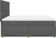 vidaXL vidaXL Łóżko kontynentalne z materacem, ciemnoszara tkanina 200x200 cm 7