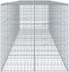 vidaXL Kosz gabionowy z pokrywą, 500x100x100 cm, galwanizowane żelazo 4
