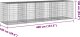 vidaXL vidaXL Kosz gabionowy z pokrywą, 400x100x100 cm, galwanizowane żelazo 7