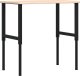 vidaXL vidaXL Stolik roboczy, 100x60x(71,5-98) cm, prostokątny, drewno dębowe 2