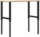 vidaXL vidaXL Stolik roboczy, 100x60x(71,5-98) cm, prostokątny, drewno dębowe 7