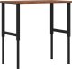 vidaXL vidaXL Stolik roboczy, ciemny brąz, 100x60x(71,5-98) cm, drewno dębowe 1