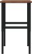 vidaXL vidaXL Stolik roboczy, ciemny brąz, 100x60x(71,5-98) cm, drewno dębowe 5