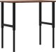 vidaXL vidaXL Stolik roboczy, ciemny brąz, 100x60x(71,5-98) cm, drewno dębowe 6