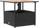 vidaXL vidaXL Stolik ogrodowy z otworem na parasol, czarny, 55x55x46,5 cm 2