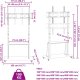 vidaXL vidaXL Stojak na kółkach na TV 32-90'', VESA maks. 800x600 mm, 100 kg 9