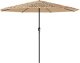 vidaXL vidaXL Parasol ogrodowy na stalowym słupku, brązowy, 324x324x247 cm 2