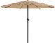 vidaXL vidaXL Parasol ogrodowy na stalowym słupku, brązowy, 324x324x247 cm 3