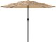 vidaXL vidaXL Parasol ogrodowy na stalowym słupku, brązowy, 324x324x247 cm 4