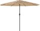 vidaXL vidaXL Parasol ogrodowy na stalowym słupku, brązowy, 324x324x247 cm 5