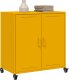 vidaXL vidaXL Szafka, musztardowa, 68,5x39x72 cm, stal walcowana na zimno 3