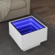 vidaXL Stolik boczny z LED, biały, 40x40x30 cm 1