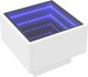 vidaXL Stolik boczny z LED, biały, 40x40x30 cm 3
