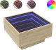 vidaXL Stolik kawowy z LED, dąb sonoma, 50x50x30 cm 2