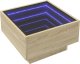 vidaXL Stolik kawowy z LED, dąb sonoma, 50x50x30 cm 3