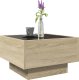 vidaXL Stolik kawowy z LED, dąb sonoma, 50x50x30 cm 5