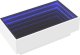 vidaXL Stolik kawowy z LED, biały, 90x50x30cm 3