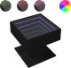 vidaXL Stolik kawowy z LED czarny 50x50x45 cm 2