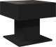 vidaXL Stolik kawowy z LED czarny 50x50x45 cm 8